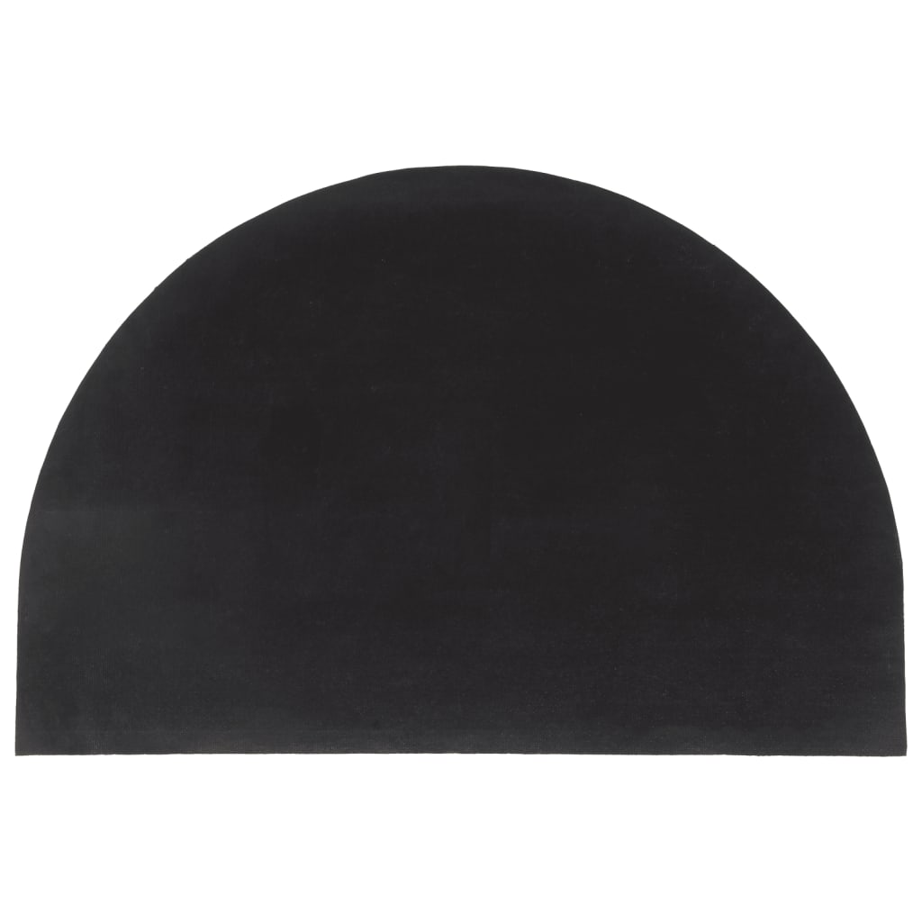 Dørmatte naturlig halvrund 60x90 cm tuftet kokosfiber