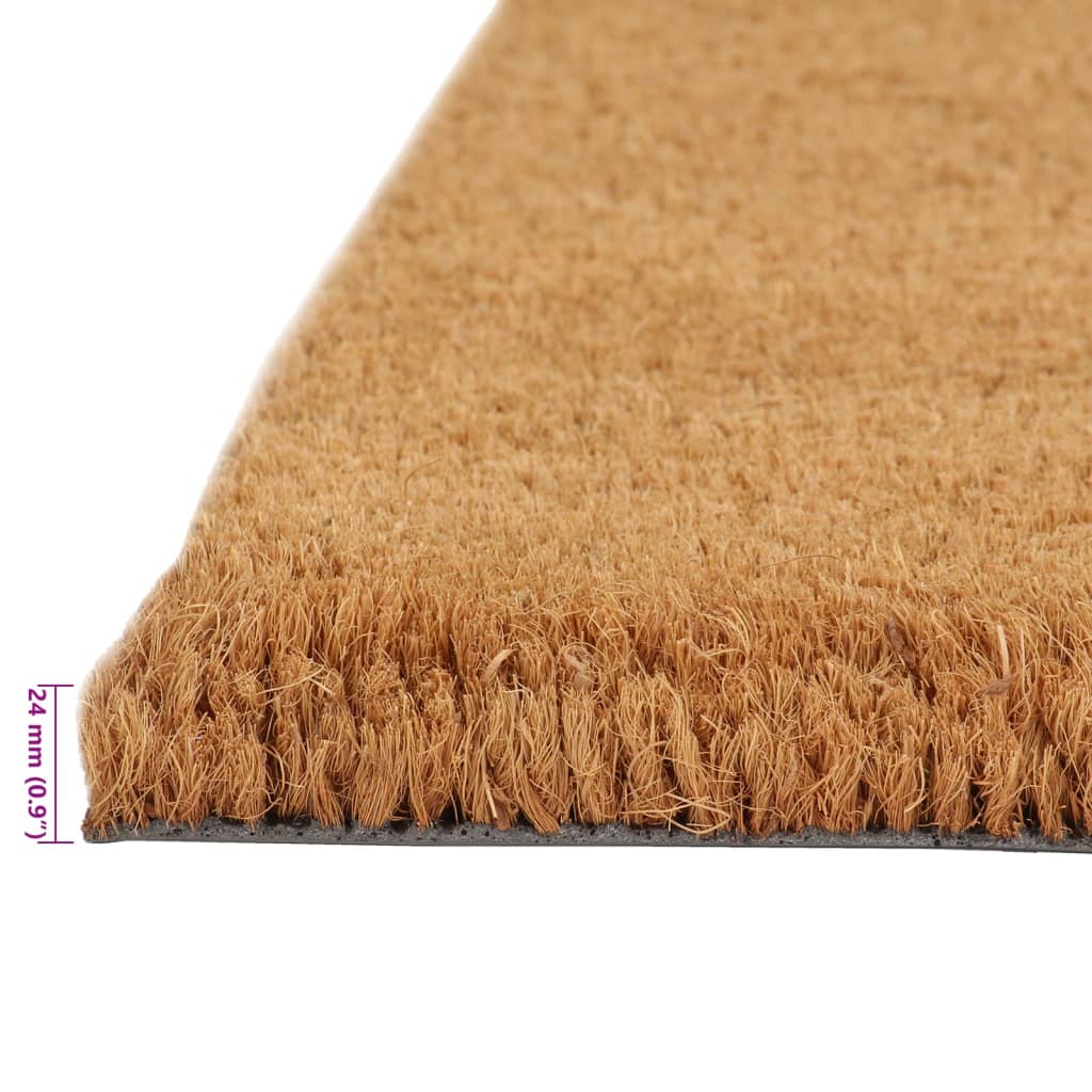 Dørmatte naturlig 80x100 cm tuftet kokosfiber