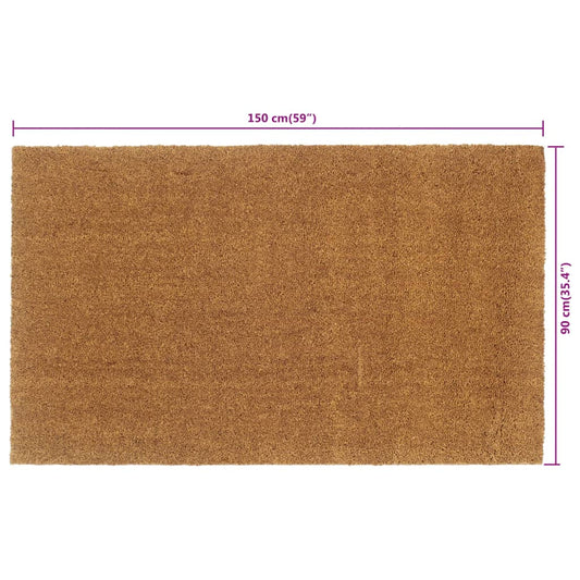 Dørmatte naturlig 90x150 cm tuftet kokosfiber