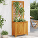 Plantekasse med espalier 55x29,5x132 cm heltre akasie