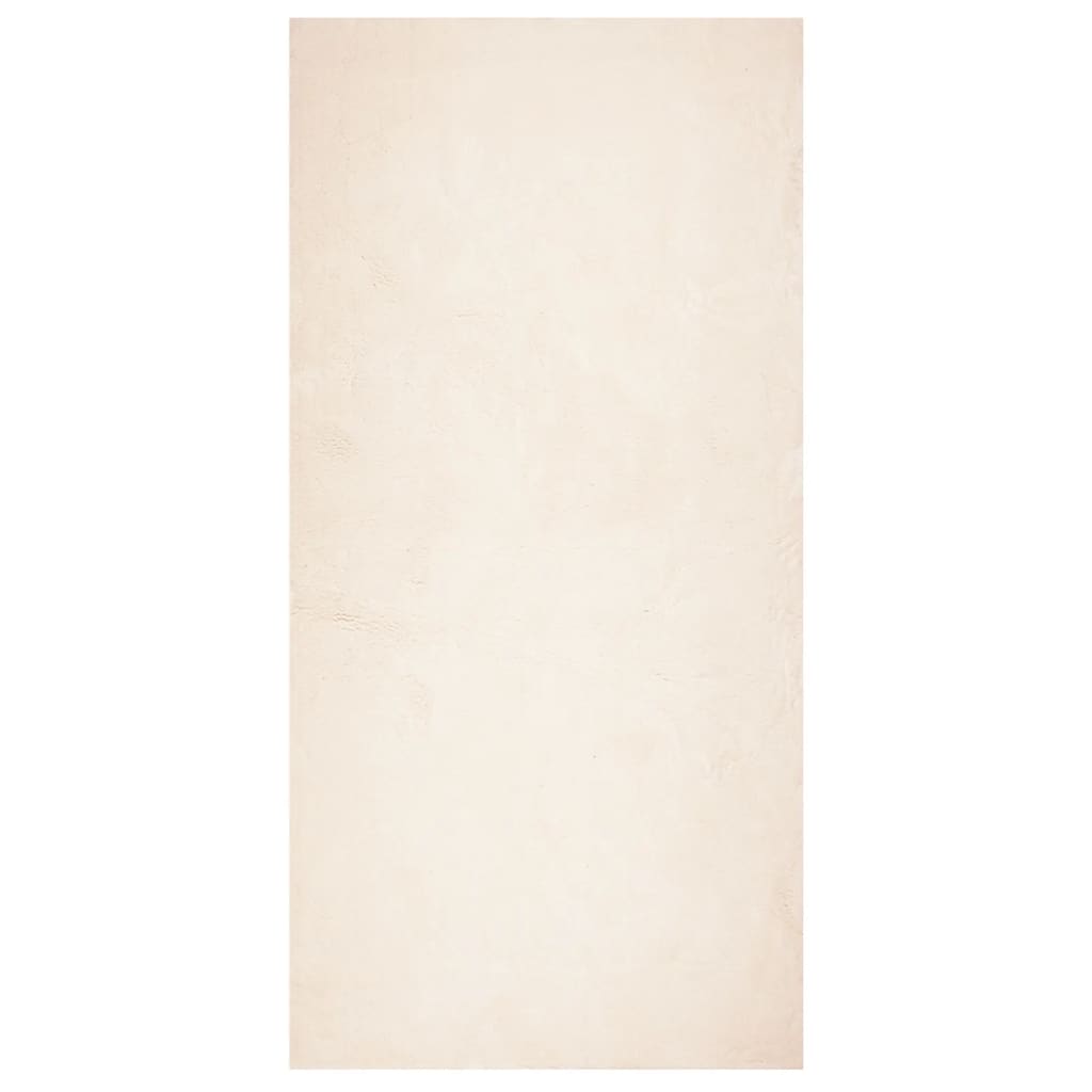 Teppe HUARTE kort luv mykt og vaskbart beige 100x200 cm