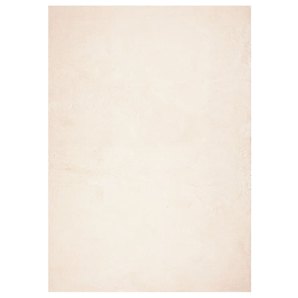 Teppe HUARTE kort luv mykt og vaskbart beige 200x280 cm