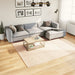 Teppe HUARTE kort luv mykt og vaskbart beige 240x240 cm