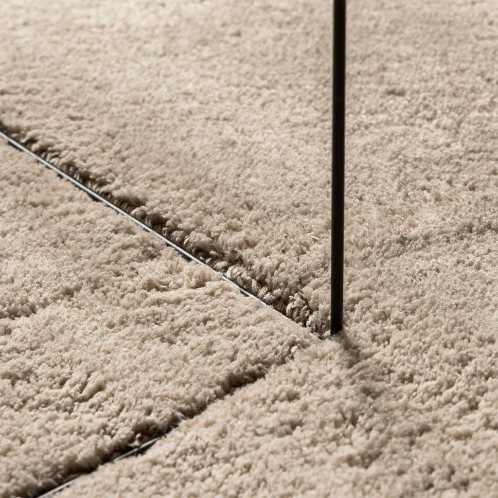 Teppe HUARTE kort luv mykt og vaskbart sand 60x110 cm