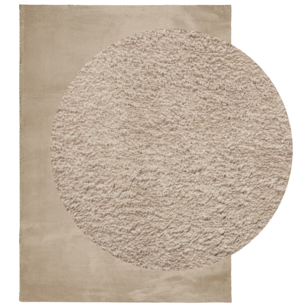 Teppe HUARTE kort luv mykt og vaskbart sand 200x280 cm