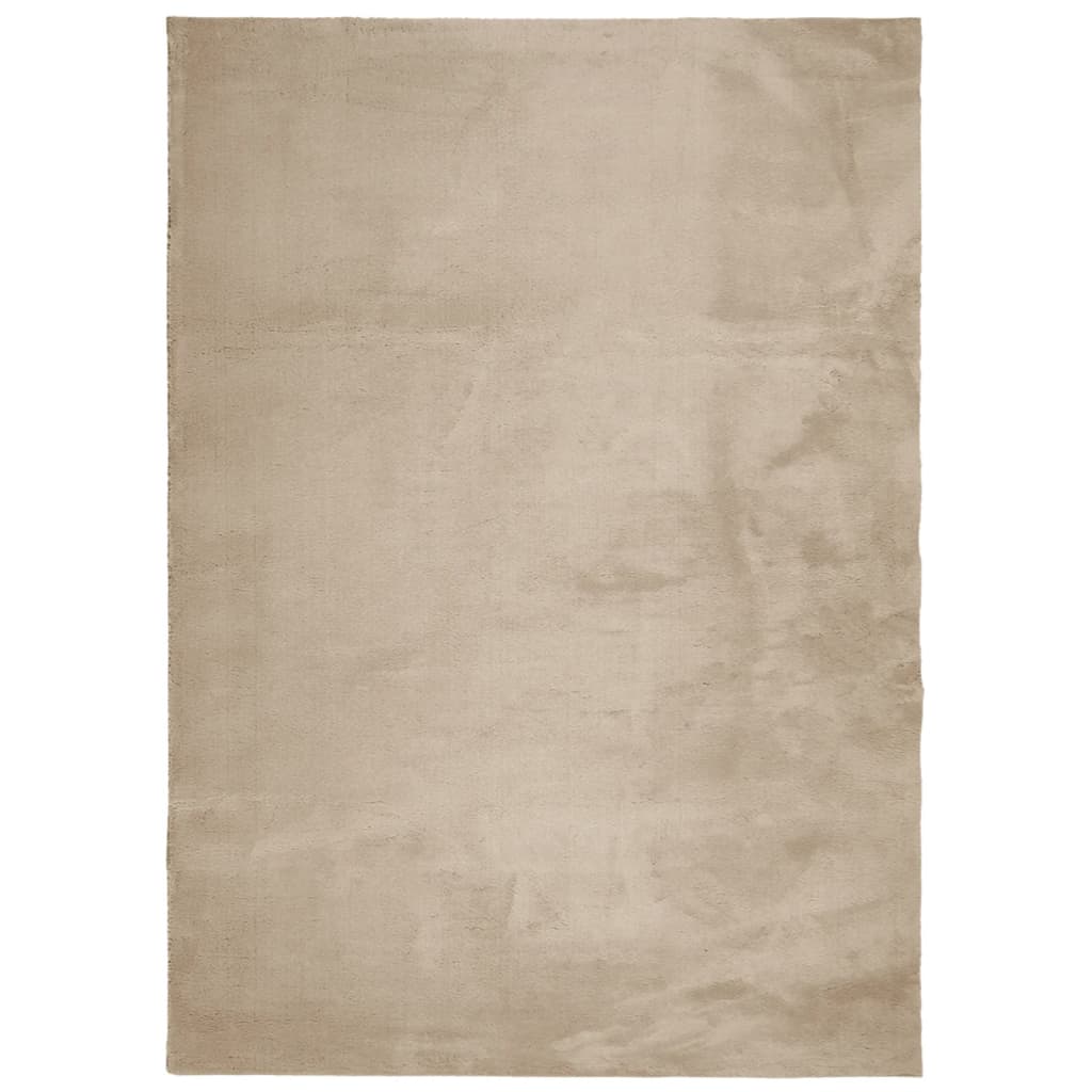 Teppe HUARTE kort luv mykt og vaskbart sand 240x340 cm