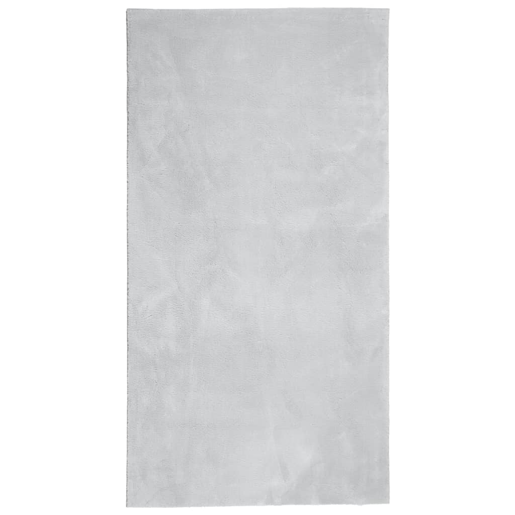 Teppe HUARTE kort luv mykt og vaskbart grå 60x110 cm