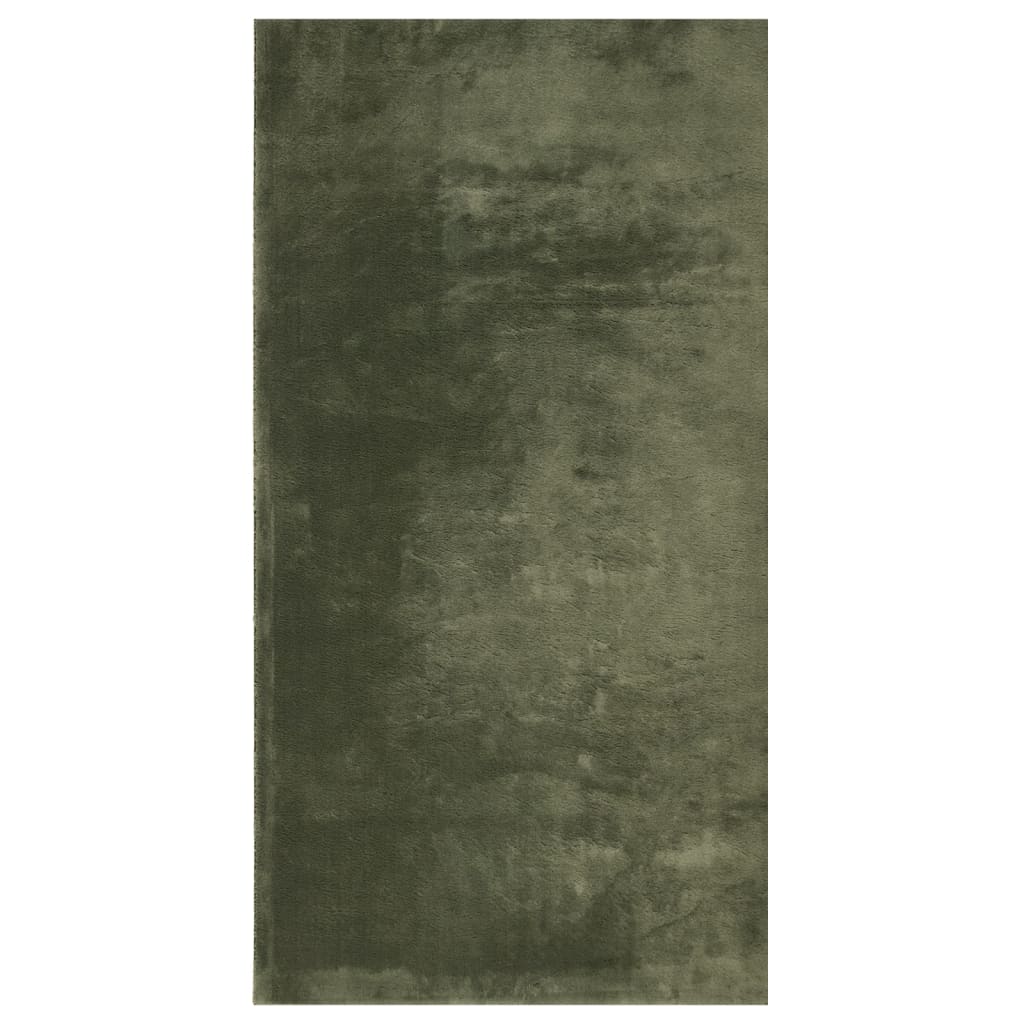 Teppe HUARTE kort luv mykt og vaskbart skogsgrønn 80x150 cm