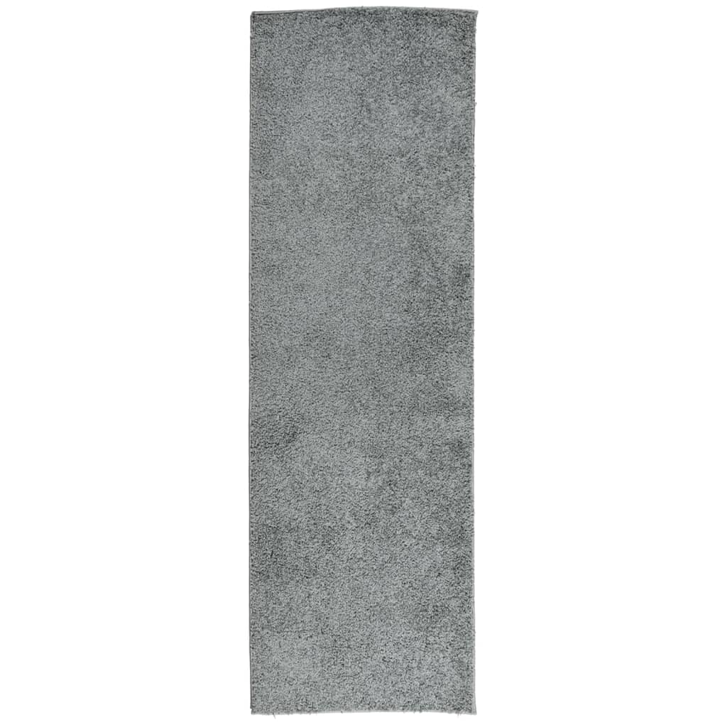 Tykt teppe PAMPLONA høy luv moderne grønn 80x250 cm