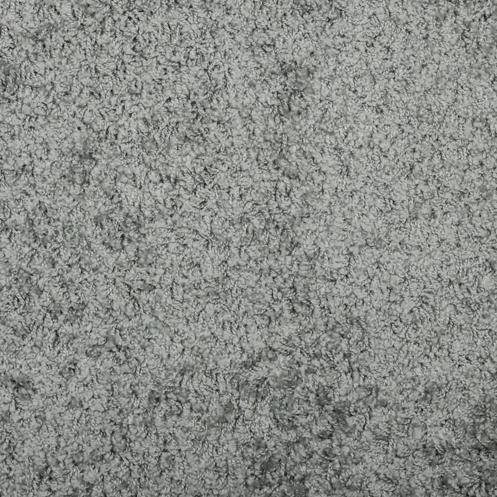 Tykt teppe PAMPLONA høy luv moderne grønn 80x250 cm