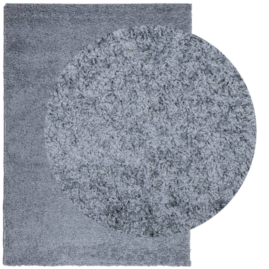 Tykt teppe PAMPLONA høy luv moderne blå 200x280 cm