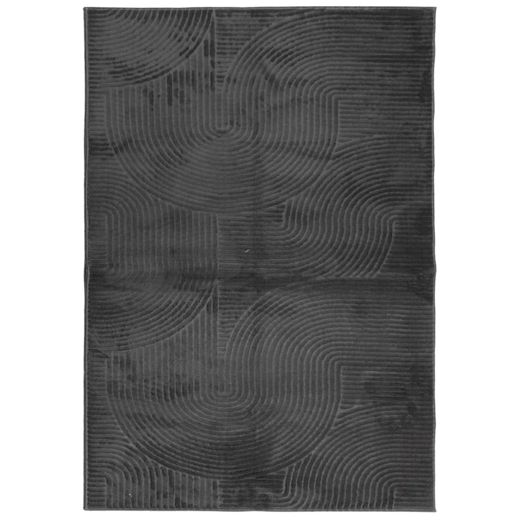 Rug IZA kort luv skandinavisk utseende antrasitt 160x230 cm