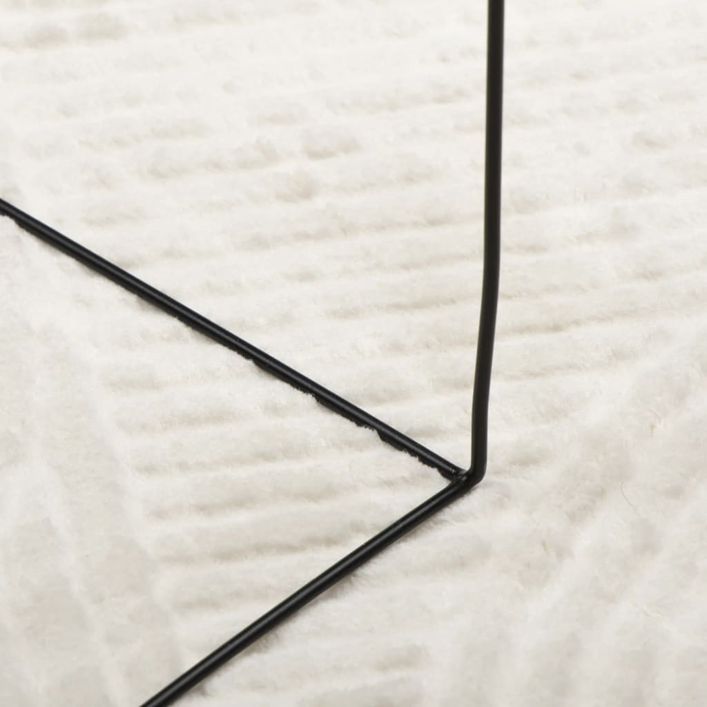 Rug IZA kort luv skandinavisk utseende krem 120x170 cm