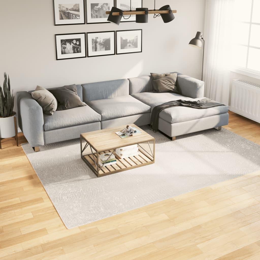 Rug IZA kort luv skandinavisk utseende krem 200x280 cm