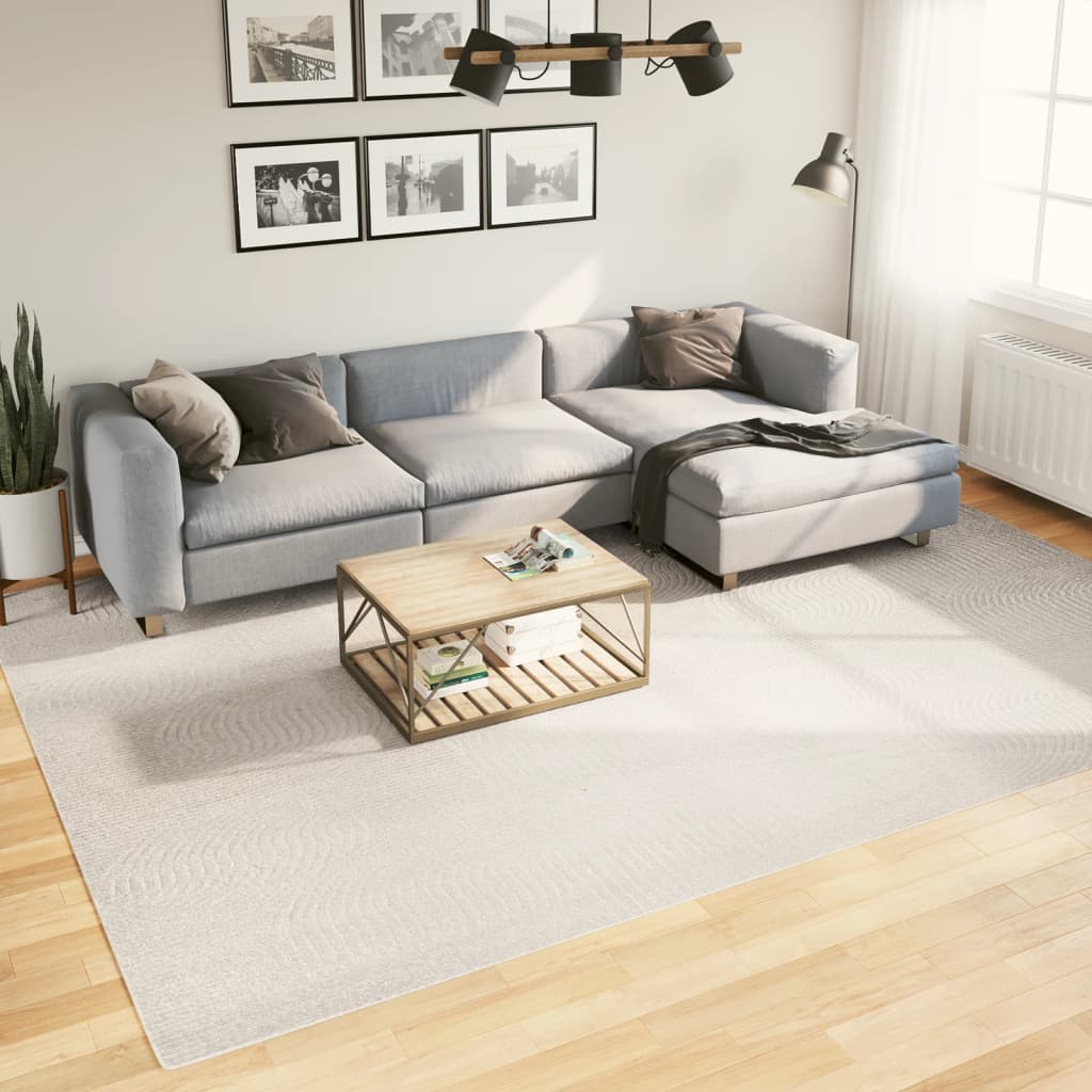 Rug IZA kort luv skandinavisk utseende krem 240x340 cm