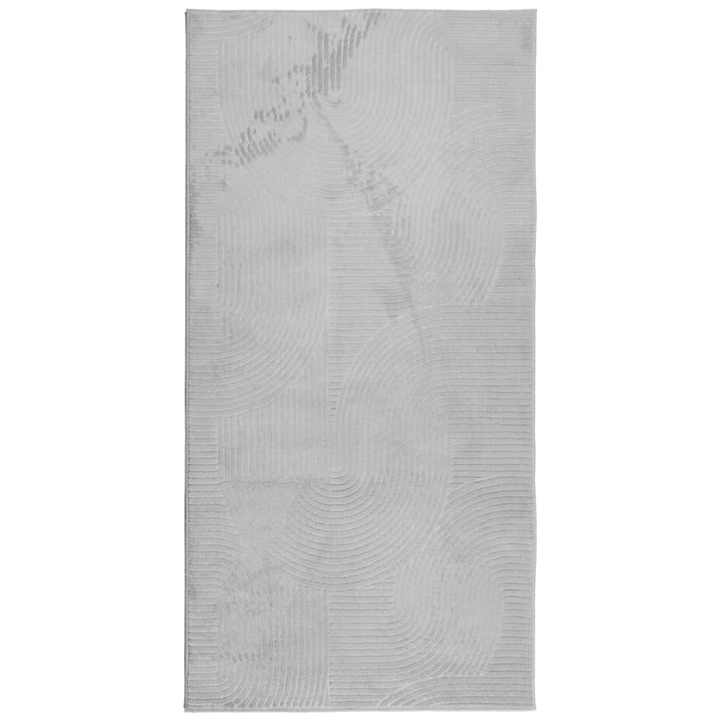Rug IZA kort luv skandinavisk utseende grå 100x200 cm