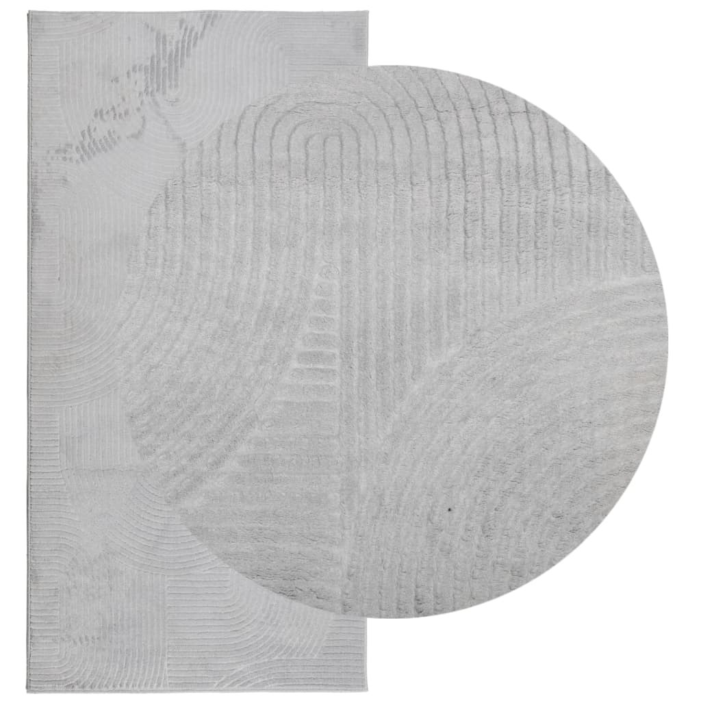 Rug IZA kort luv skandinavisk utseende grå 100x200 cm