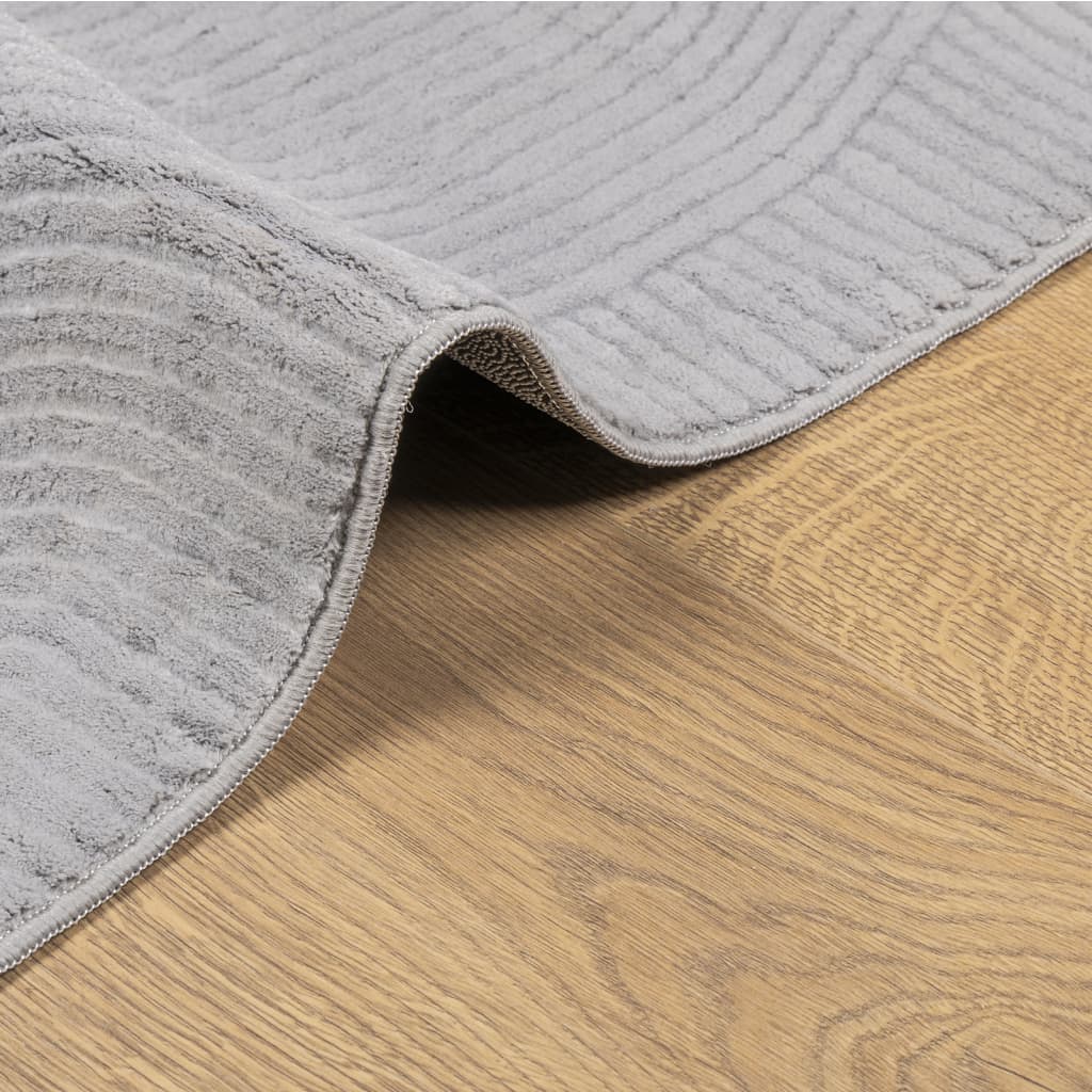 Rug IZA kort luv skandinavisk utseende grå 100x200 cm