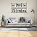 Rug IZA kort luv skandinavisk utseende grå 100x200 cm