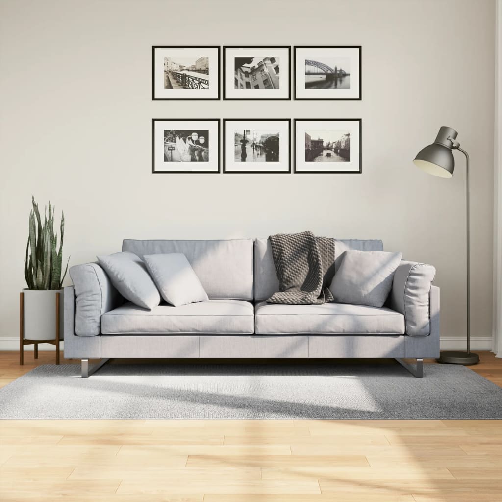 Rug IZA kort luv skandinavisk utseende grå 100x200 cm