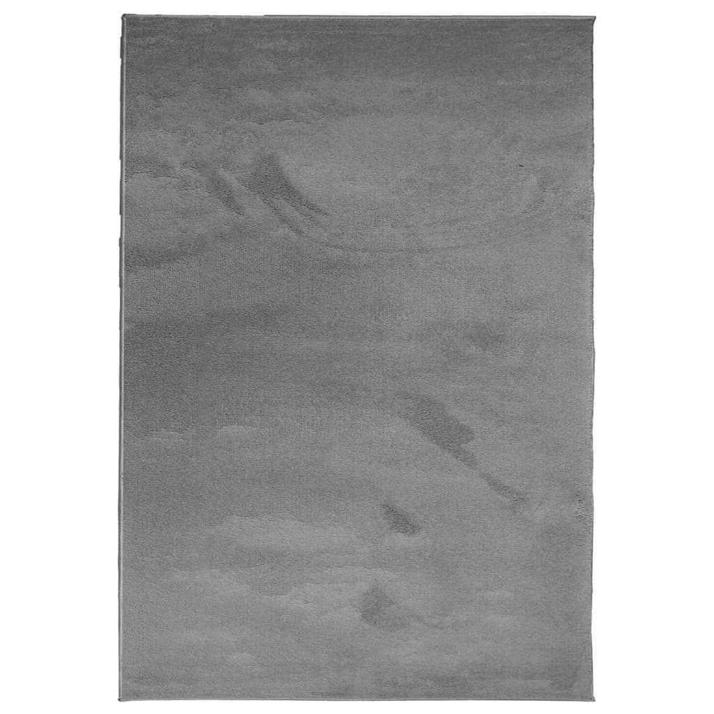 Teppe OVIEDO kort luv antrasitt 200x280 cm