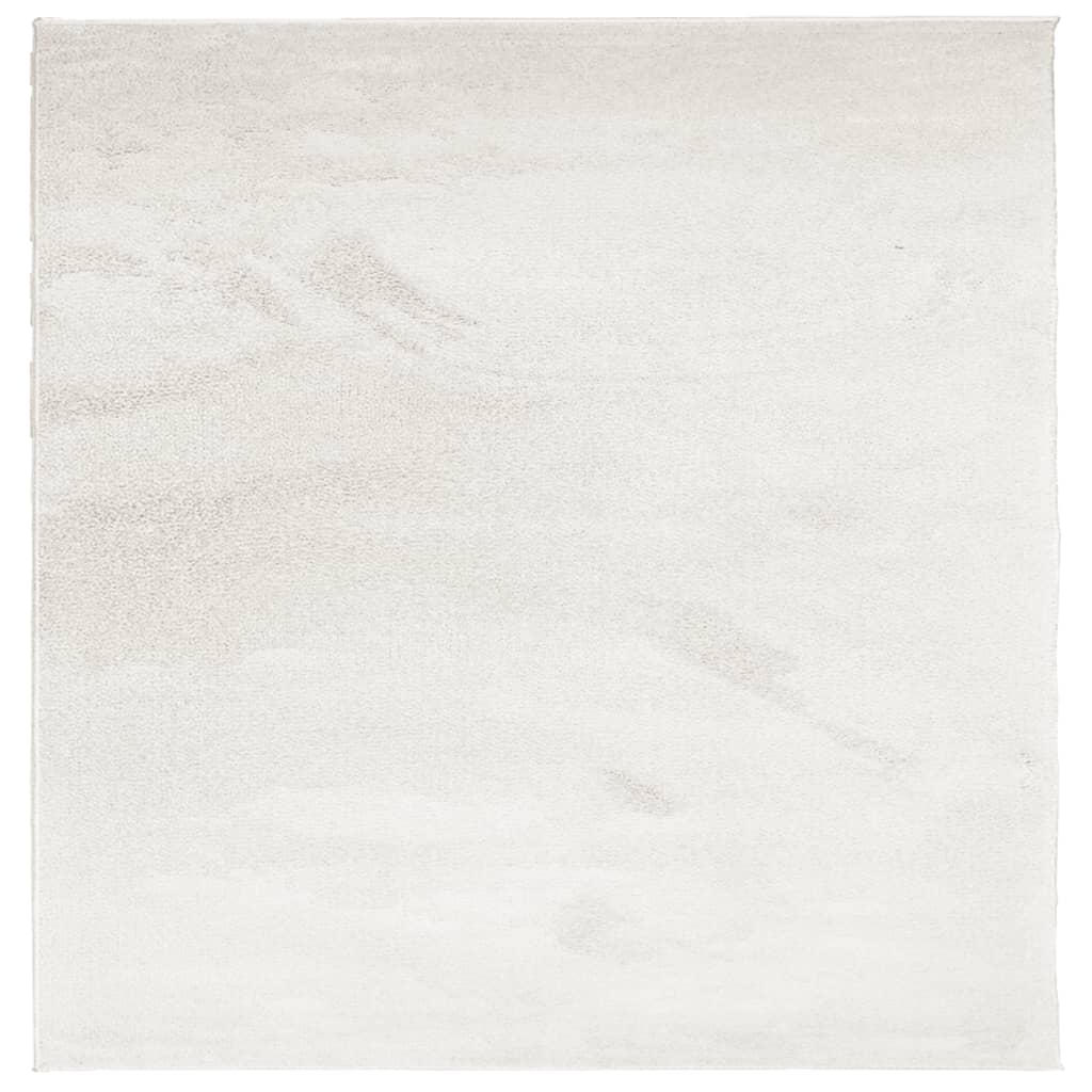 Teppe OVIEDO kort luv beige 120x120 cm