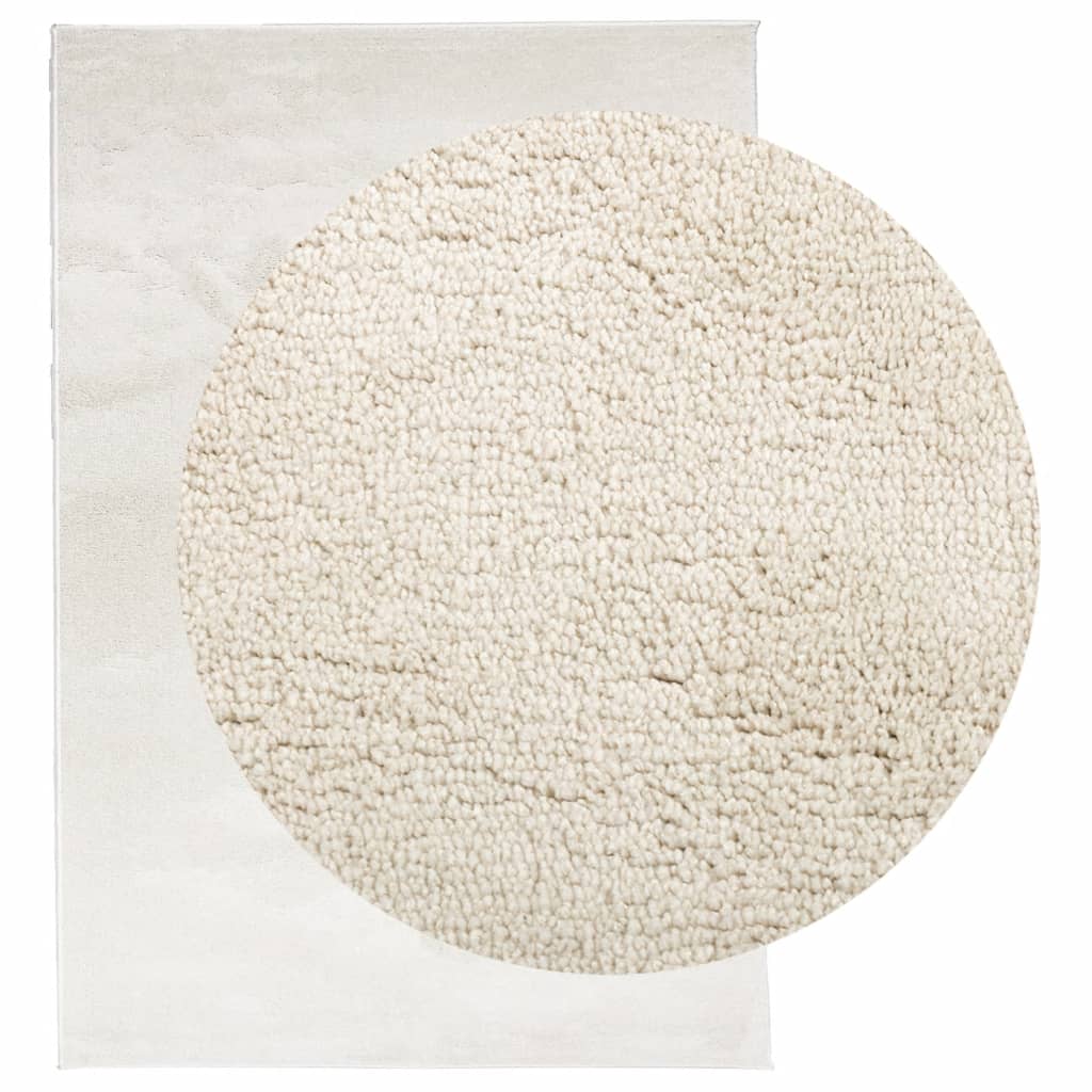 Teppe OVIEDO kort luv beige 140x200 cm