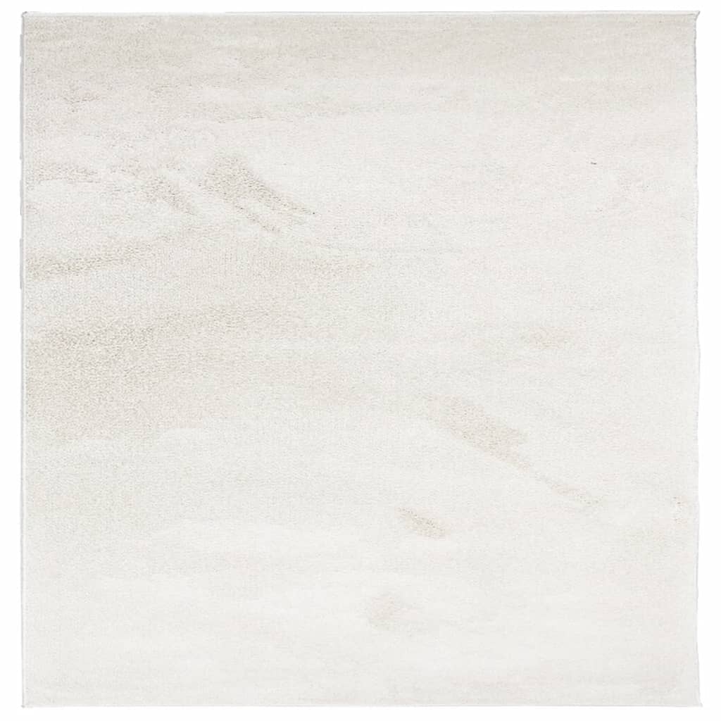 Teppe OVIEDO kort luv beige 200x200 cm
