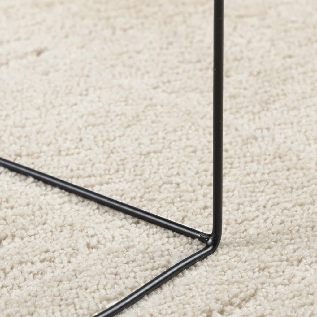 Teppe OVIEDO kort luv beige 200x200 cm