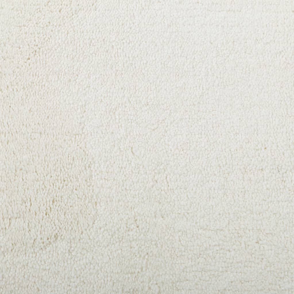 Teppe OVIEDO kort luv kremhvit 200x200 cm