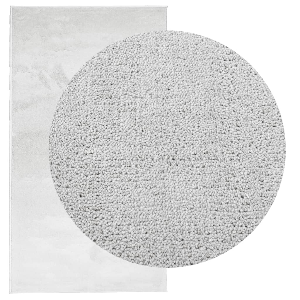 Teppe OVIEDO kort luv grå 60x110 cm