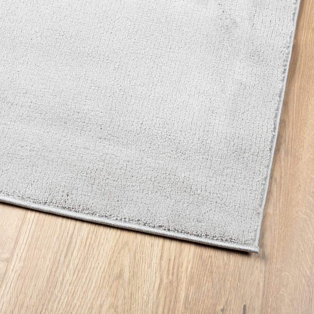 Teppe OVIEDO kort luv grå 60x110 cm