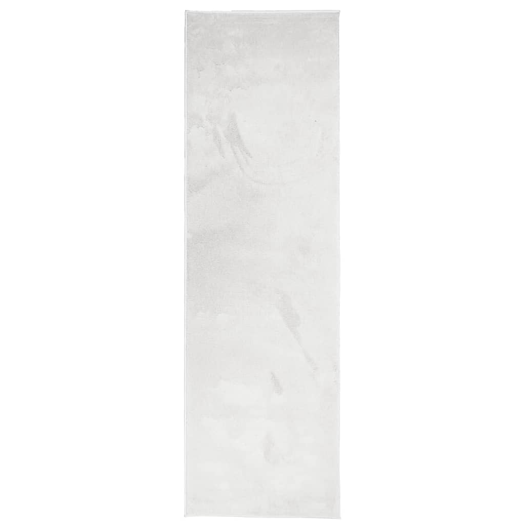 Teppe OVIEDO kort luv grå 80x250 cm