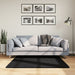 Teppe OVIEDO kort luv svart 120x120 cm