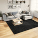 Teppe OVIEDO kort luv svart 240x240 cm