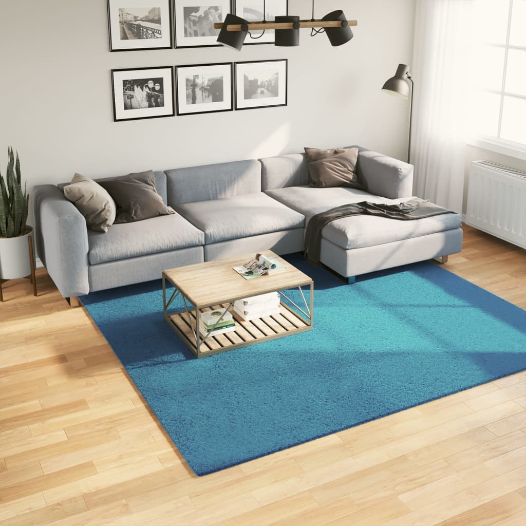 Teppe OVIEDO kort luv turkis 240x240 cm