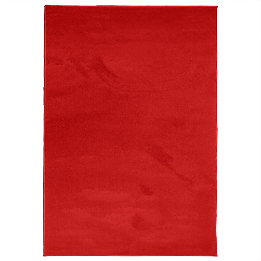 Teppe OVIEDO kort luv rød 160x230 cm