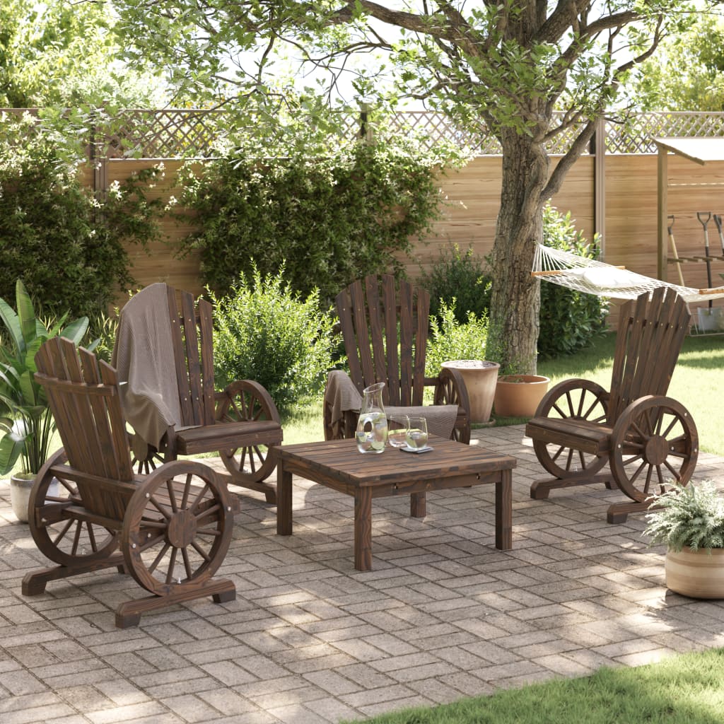 Adirondack hagestoler 4 stk heltre gran