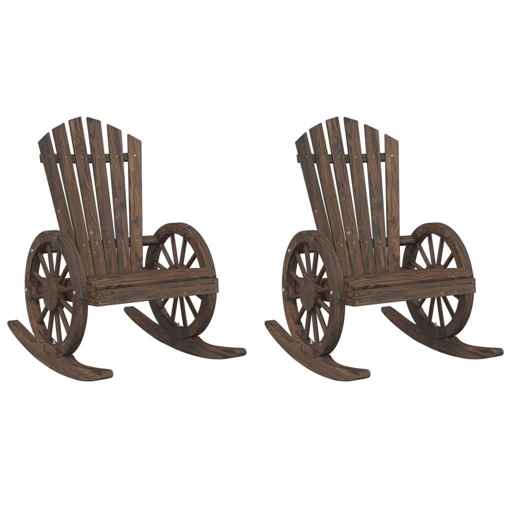 Adirondack gyngestoler 2 stk heltre gran