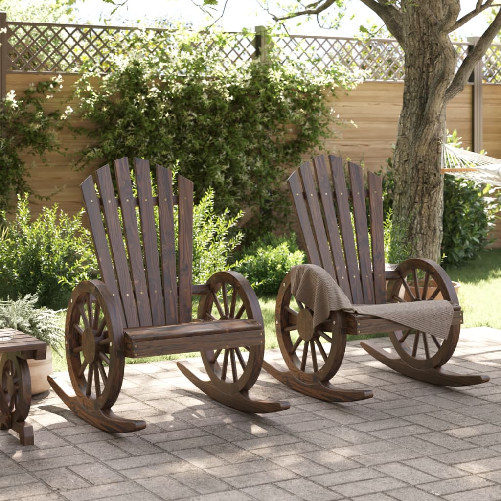 Adirondack gyngestoler 2 stk heltre gran