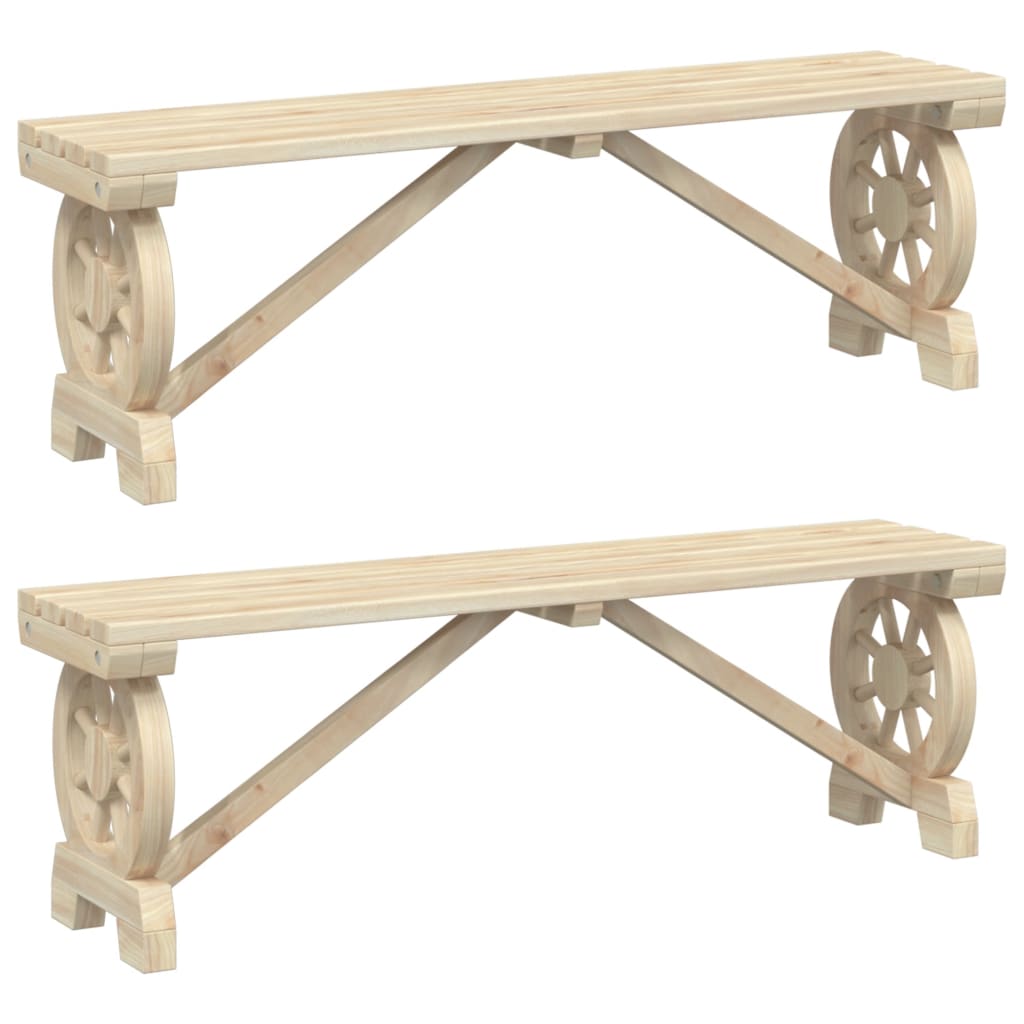 Hagebenker 2 stk heltre gran