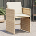 Hagestoler med puter 4 stk beige polyrotting