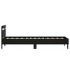 Sengeramme med hodegavl svart 90x200 cm konstruert tre