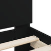 Sengeramme med hodegavl svart 90x200 cm konstruert tre