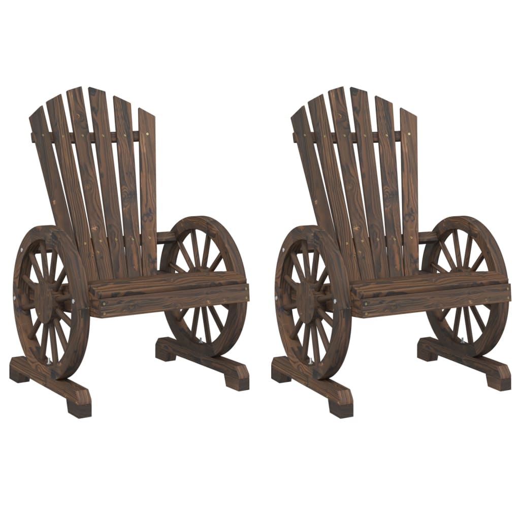 Adirondack hagestoler 2 stk heltre gran