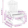 Adirondack hagestoler 2 stk heltre gran