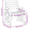 Hagestol 58x58x78,5 cm heltre gran