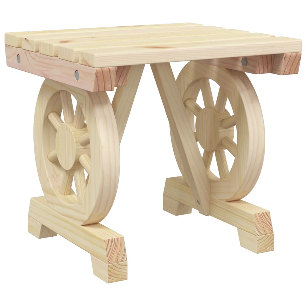Hagefotskammel 40x36,5x38,5 cm heltre gran