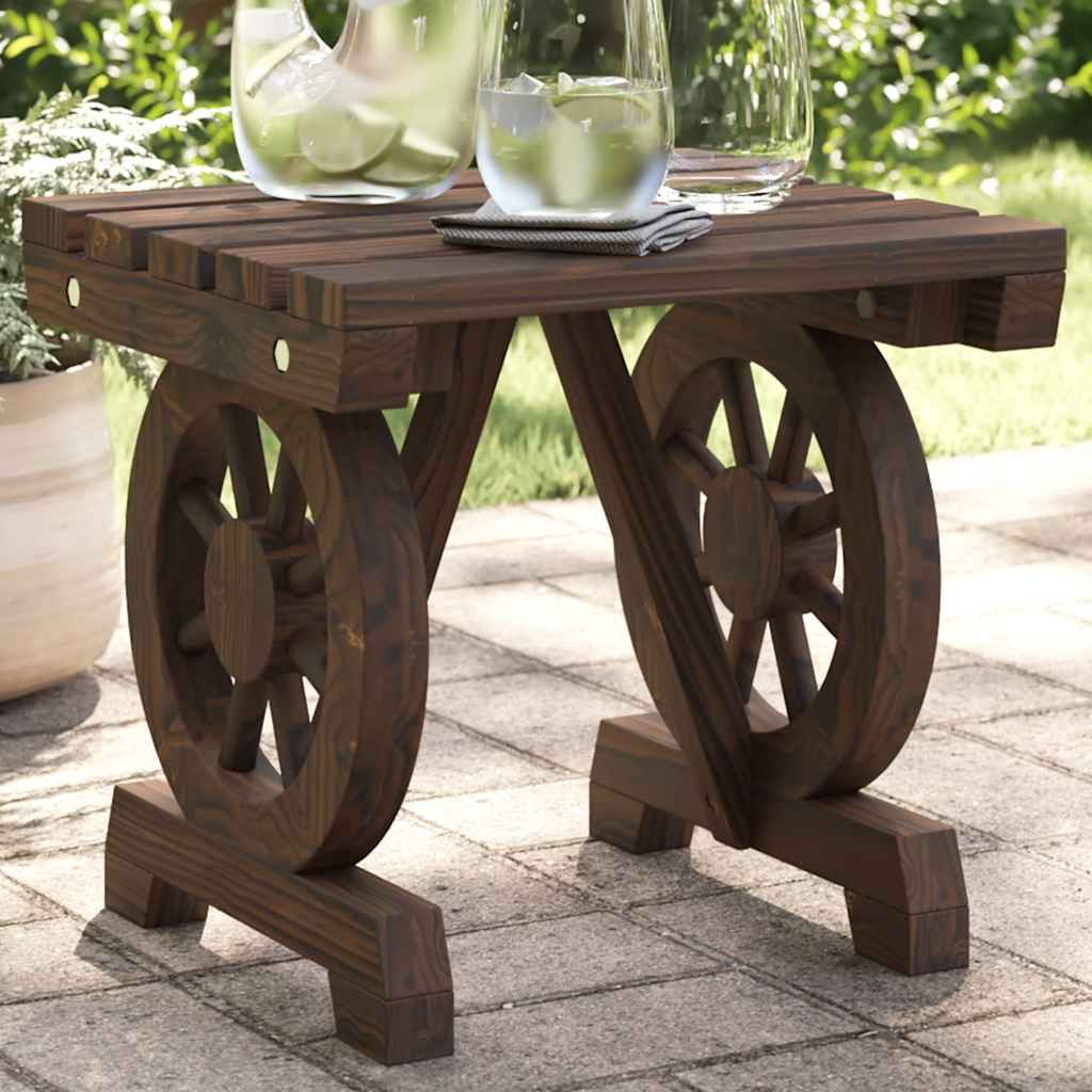 Hagefotskammel 40x36,5x38,5 cm heltre gran