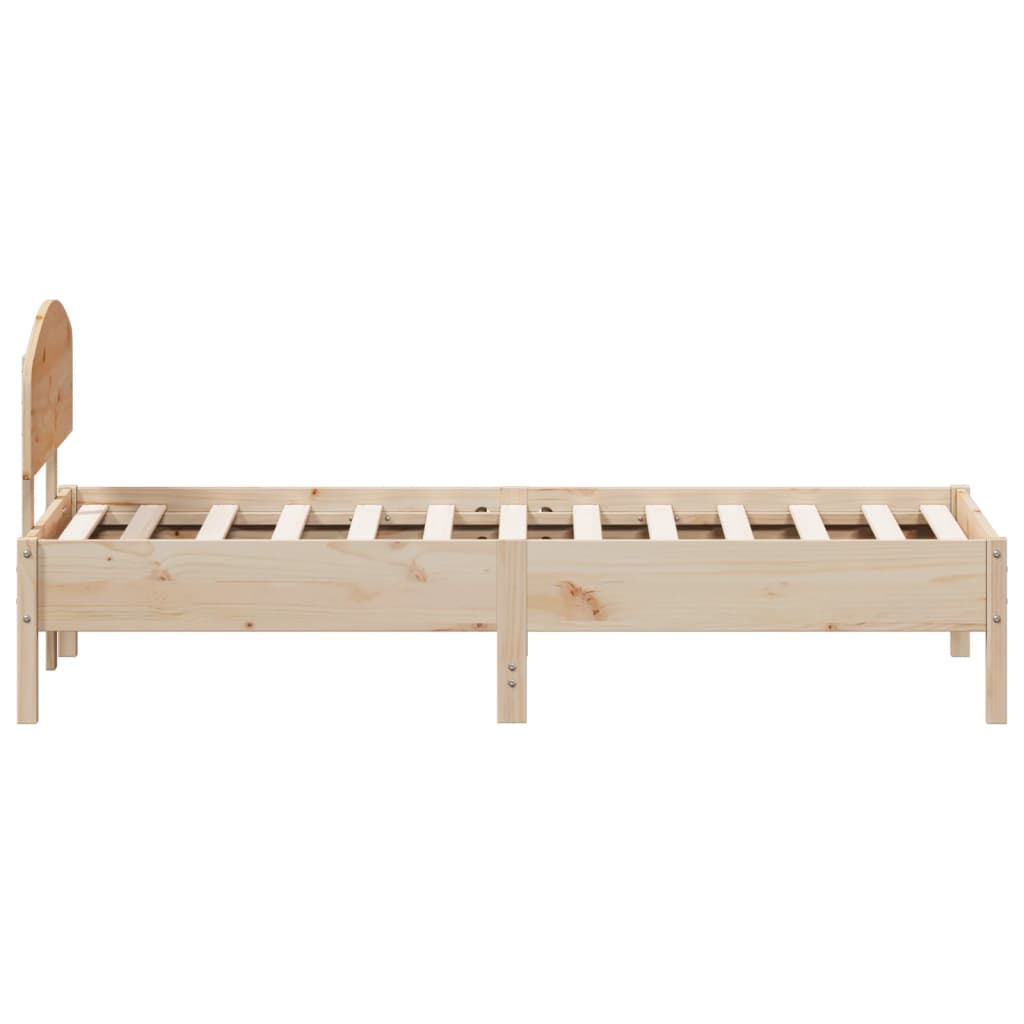 Sengeramme uten madrass 75x190 cm heltre furu